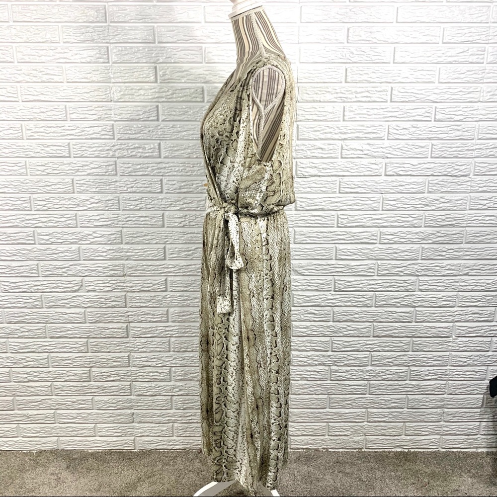 Emma & Michele Snakeskin Print Jumpsuit - Picture 5 of 8